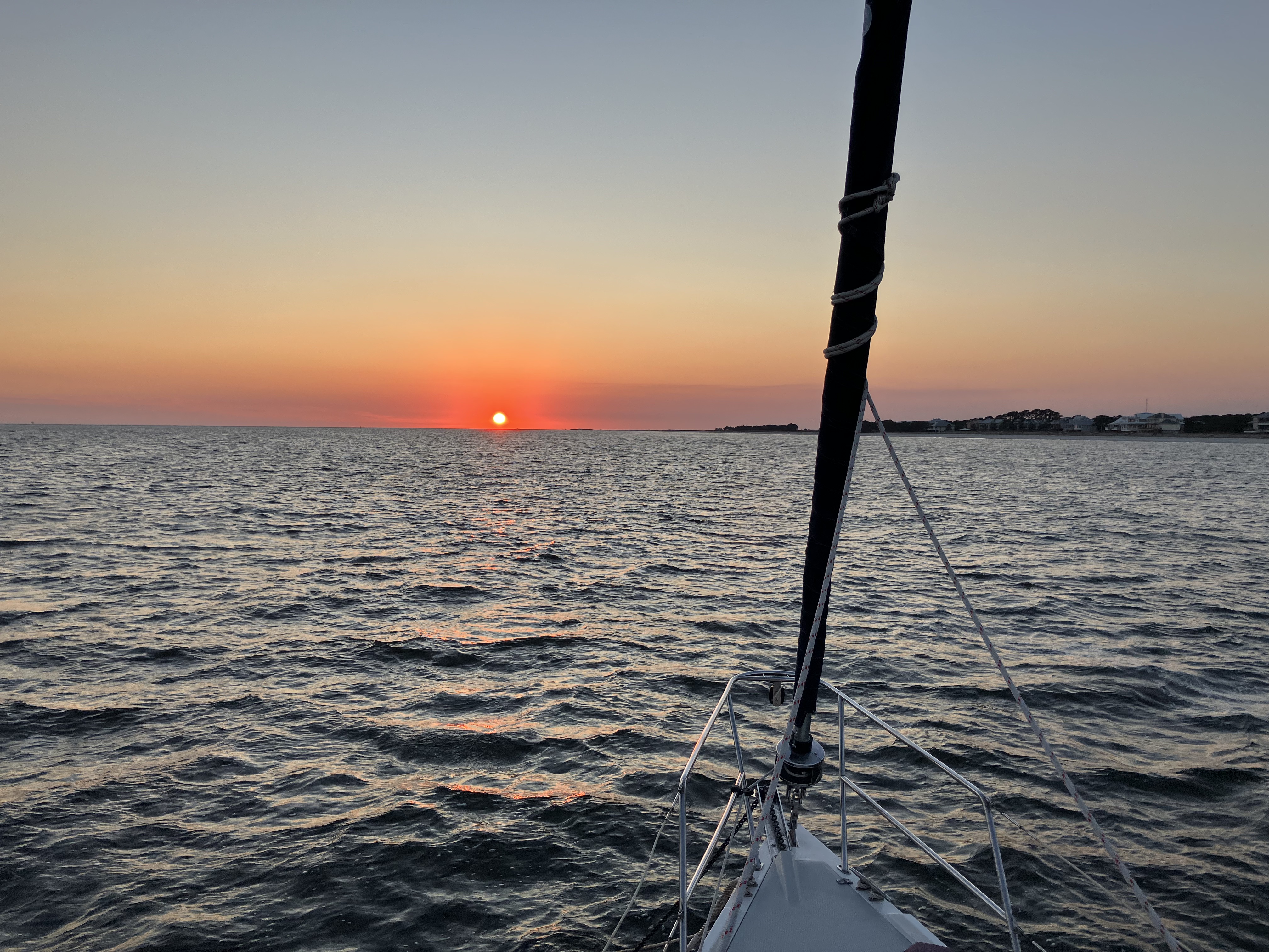 Sunset over Dauphin Island